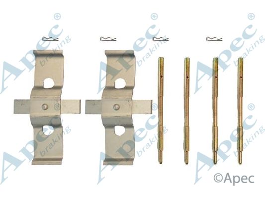 APEC BRAKING Комплектующие, колодки дискового тормоза KIT1033